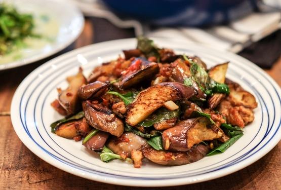 炒茄子料理